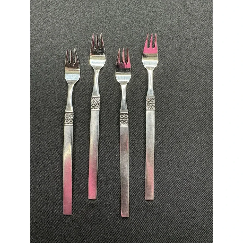 Vintage Northland Cocktail Stainless Steel Forks 6